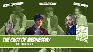 Cast Of Wednesday (Victor, Hunter & Emma) | EXCLUSIVE FIRST Q & A | Comic-Con Liverpool