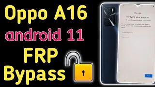 Oppo A16 Android 11 Frp Bypass | Oppo A16 Cph 2269 Frp Bypass New Trick 2023