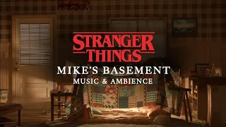 ✨Mike Wheelers Basement, Stranger things Ambience 🌧️