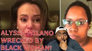 Black Woman WRECKS Alyssa Milano With FACTS Tells Her To Stop Being A White Supremacist