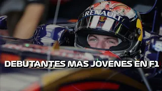 Pilotos MAS JOVENES En DEBUTAR En F1! | #TopsF1