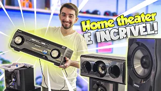 GARIMPEI UM INCRÍVEL e RARO SONY MUTEKI! Home theater 5.2 INCRÍVEL!