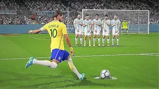 PES 2018 FREE KICKS GOALS COMPILATION