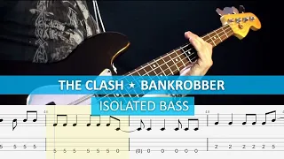 [isolated bass] The Clash - Bankrobber / bass cover / playalong with TAB