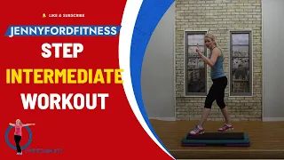 Super Sweaty Step Aerobics | At Home Workout with Four Combos | Intermediate | Fun Choreography