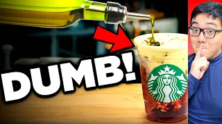 Food Theory: The New Starbucks Drink is a Total FAILURE! Olive Oil Coffee… Humdrum REACT @FoodTheory