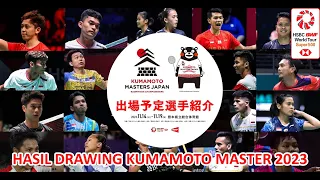 HASIL DRAWING KUMAMOTO MASTER 2023 - KEMBALINYA KEVIN SANJAYA