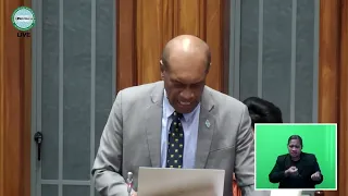 Fijian Minister for Infrastructure delivers response to the 2021-2022 Revised Budget