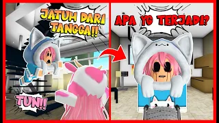 ATUN JATUH DARI TANGGA DAN SESUATU TERJADI !! MOMON KUATIR !! Feat @sapipurba Roblox RolePlay Indonesia