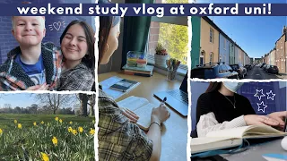 a weekend study vlog at oxford university! | library hopping, family visits and spring weather :) ad