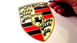 How to Draw the Porsche Logo