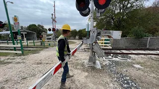 Railroad Crossing Gate Removal And Installation (Plus Bonus Clip)!