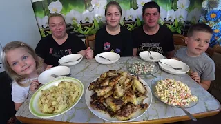 мукбанг/ куриный шашлык. всех с праздником Пасхи!