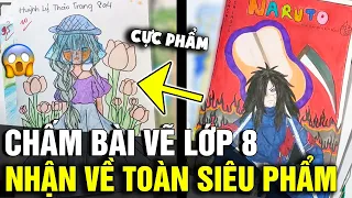 Chấm BÀI VẼ TỰ DO của học sinh lớp 8, thầy giáo ĐỨNG HÌNH vì nhận toàn SIÊU PHẨM | Tin Nhanh 3 Phút