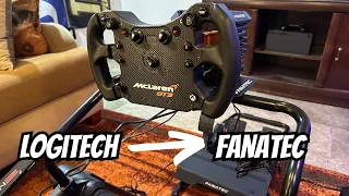 Upgrading & Testing My Sim Rig | Logitech to Fanatec