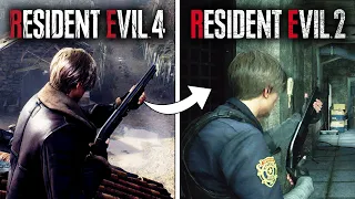 Resident Evil 4 vs Resident Evil 2 - Physics and Details Comparison
