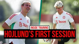 Hojlund's First Training Session! 🔥 | INSIDE TRAINING