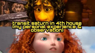 transit saturn In 4th house (my personal experience & observation) scorpio rising perspective