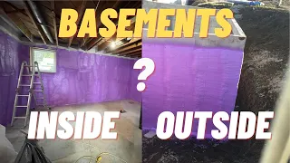 Basement Spray Foam Insulation -  Inside or Outside? We Discuss