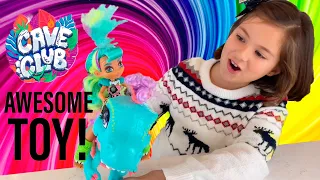 Unboxing Cave Club Rockelle Doll and Tyrasaurus Dinosaur Pal Playset