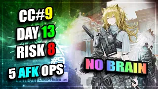 【Arknights】【CC#9】Day 13 - Risk 8 (5 AFK Operators)