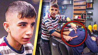 Young BUT PROFESSIONEL |  YOUNG BARBER DOING ASMR MASSAGE