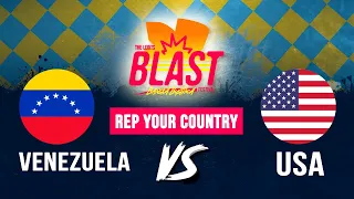 Venezuela vs United States I Top 16  Rep Your Country I The Legits Blast 2023