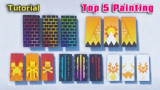 ⚒ Top 5 Painting From Banner Build Hacks For Minecraft House ⚒Tips and Ideas in Minecraft #25