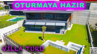 HEMEN TAŞINMALIK,  OTURMAYA HAZIR Satılık Villa Turu Kuşadası