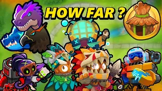 Surviving As Long As Possible.. Using Only Support Towers (BTD6)