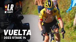 Roglič Fights Back | Vuelta a España Stage 14 2022 | Lanterne Rouge x Zwift
