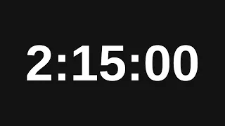 2 Hour 15 Minute Timer - 135 Minute Countdown Timer