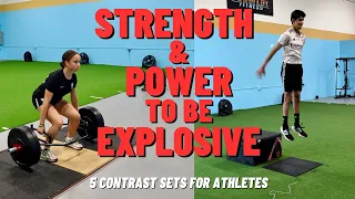 Five Strength And Power Sets For Athletic Explosion | Contrast Training For Athletes