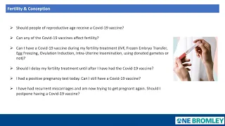 Covid-19 Vaccine - Fertility & Pregnancy Webinar