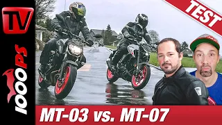 Yamaha MT-07 vs. MT-03 - muss es immer die Große sein?