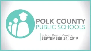 Special School Board Meeting | September 24, 2019