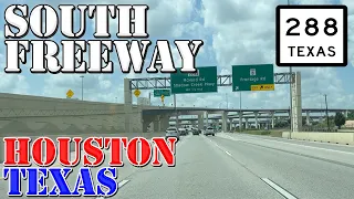 TX 288 South - South Freeway - Houston to Lake Jackson - Texas - 4K Highway Drive