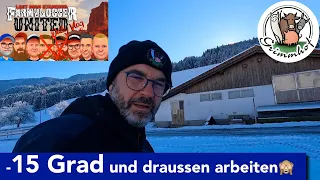 FarmVLOG#206  - Scheiss Kalt -15 Grad und draussen an den Fenstern rummachen.  #LMSDV