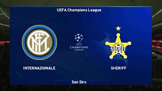 ⚽ Inter Milan vs Sheriff Tiraspol ⚽ | UEFA Champions League (19/10/2021) | PES 2021