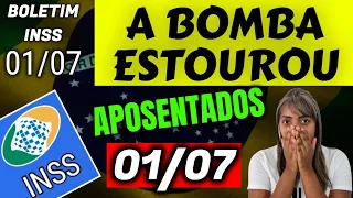 ✔💣 A BOMBA ESTOUROU! SAIU AGORA PELA MANHÃ INSS 01/07