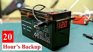 DIY Mini UPS: Converting a 12V Lead Acid Battery to a Lithium-Ion Powerhouse || CUBIT