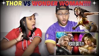 ScrewAttack! "Thor VS Wonder Woman (Marvel VS DC Comics) | DEATH BATTLE" REACTION!!!