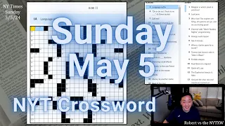 From the Astronaut's Logbook [0:13/8:40]  ||  Sunday 5/5/24 New York Times Crossword