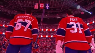Pregame Intro/Anthems - New York Rangers vs Montreal Canadiens ECQF Game 5 04/20/17