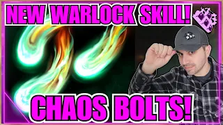 New Last Epoch Warlock Skill Chaos Bolts!! Gameplay!! Harvest Support!?