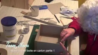 Cartonnage tuto boite en carton par l'atelier Nara p1