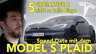 Speed-Date mit dem Model S Plaid: 5 großartige & weniger tolle Dinge am Super-Tesla!