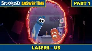 Lasers - US (Part 1/7) | StoryBots: Answer Time