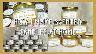 HOW I MAKE SCENTED SOY CANDLES at home | small business ✿ | Philippines 🇵🇭