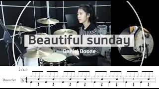 beautiful sunday -daniel boone[드럼악보,연주,drumcover,sheet,score]